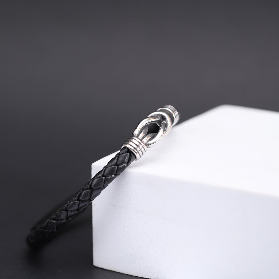 Knot Leather Bracelet - Personalized Bracelet for Men