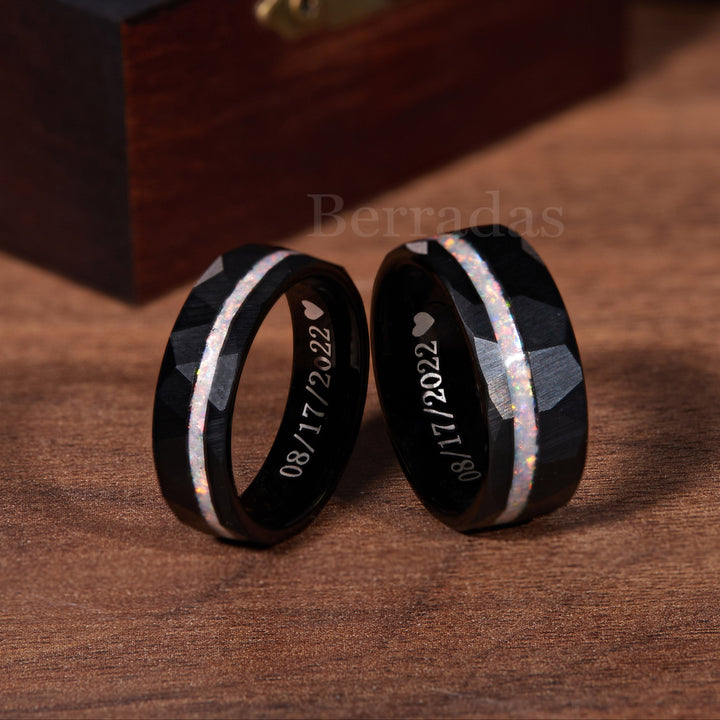 Surprise your husband with a unique set of matching rings, a symbol of your everlasting love